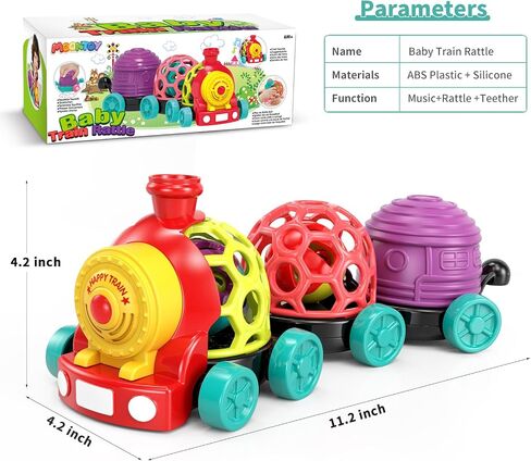 ألعاب Moontoy Toddler Train Toys لعرض عيد ميلاد البالغ من العمر عام واحد ، هدية عيد ميلاد ، حشوات سلة عيد الفصح ، ألعاب سيارة Push Go Baby للسيارات الصغار 1-3 0-2 ، ألعاب Baby Boy من 6 إلى 12 شهر in Kuwait