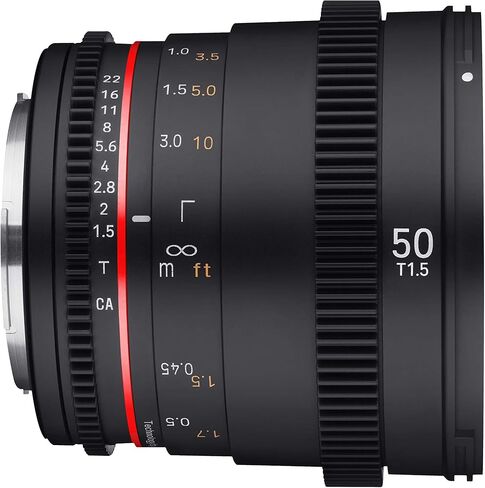 Rokinon 50mm T1.5 عالية السرعة إطار كامل CINE DSX عدسة Sony E (متجددة) in Saudi Arabia