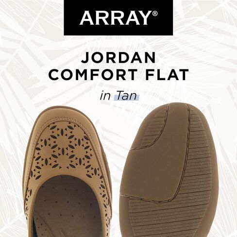 ARRAY Women's Jordan Cutout Comfort Flat with Rubber Sole in Kuwait