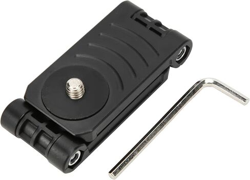 Z Tilt Head Camera Tripod Mounting Plate Compact Lightweight Portable Adjustable Angles for Photography Enthusiasts Black ABS Plastic 31g in Saudi Arabia