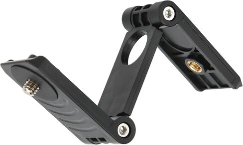 Z Tilt Head Camera Tripod Mounting Plate Compact Lightweight Portable Adjustable Angles for Photography Enthusiasts Black ABS Plastic 31g in Saudi Arabia