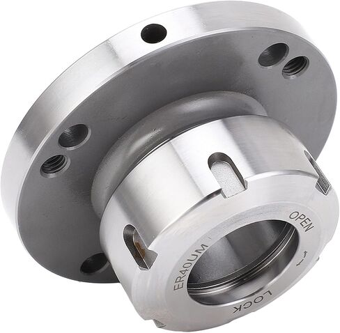 Qiilu ER40 Collet Chuck, Carbon Steel Lathe Chuck, 100mm Diameter Clamping Holder for Milling Machines in Saudi Arabia