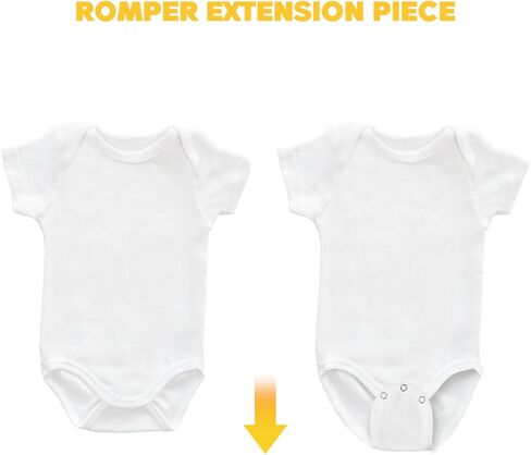 Lifkome Baby Bodysuit Extender تمديد دعوى تسلق قابلة للتعديل للبنين والبنات موسع القطن الناعمة الممتدة المثالية للأطفال الأبيض in Saudi Arabia