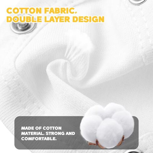 Lifkome Baby Bodysuit Extender تمديد دعوى تسلق قابلة للتعديل للبنين والبنات موسع القطن الناعمة الممتدة المثالية للأطفال الأبيض in Saudi Arabia
