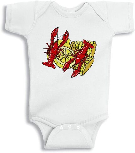 Taty Kids Louisiana Crawfish و Corn Baby Rity Bodysuit in Saudi Arabia