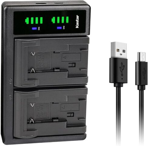 Kastar Ltd2 USB Battery Charger استبدال Fujifilm Finepix 6800Z ، Finepix 6900 Zoom ، Finepix 6900Z MX-1700 MX-1700Z MX-2700 MX-2900 MX-2900Z MX-4800 MX-4900 MX-6800 MX-6800 in Saudi Arabia