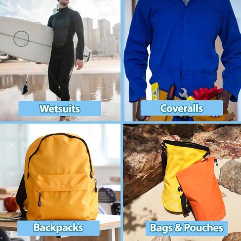 Mandala Crafts 2 PCs 28 Inch Black Waterproof Zipper for Sewing Raincoat Ski Suit Clothing Outdoor Bag - Size 5 PVC Zipper #5 Separating Water Resistant Zipper in Kuwait