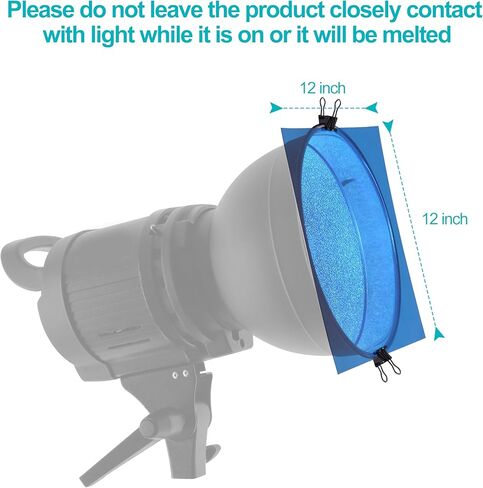 مجموعة إضاءة Emart LED للتصوير الفوتوغرافي ، 2 أجهزة كمبيوتر قابلة للاستمرار ، مصباح استوديو محمول مستمر مع مرشح هلام تصحيح ألوان 12 × 12 بوصة 9 in Kuwait