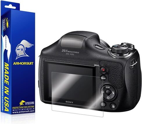 Armorsuit Sony DSC-H300 حامي شاشة الكاميرا تغطية كاملة حامي شاشة Mitriedshield لـ Sony DSC-H300-HD Clear Anti-Bubbl Film in Saudi Arabia