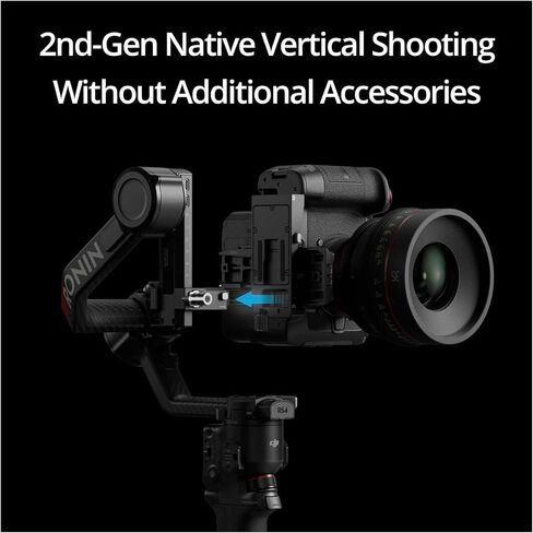 DJI RS 4 PRO COMBO مع حزمة الحمل الناعمة للماء - مثبتات gimbal 3 محاور للكاميرات لكاميرات DSLR والسينما مع إطلاق النار العمودي و 10 رطل حمولة (عنصران) in Saudi Arabia