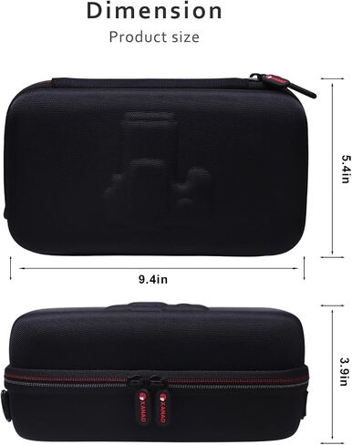 Camera Case for Canon EOS Rebel T7 / R50 / R6 Mark II / T6 / R100 / R50 V / R8 / R10 / R5 Mark II/RP / 5D Mark IV / R7 Camera and 18-55mm/18-45mm Lens with Shoulder Strap, Black in Saudi Arabia
