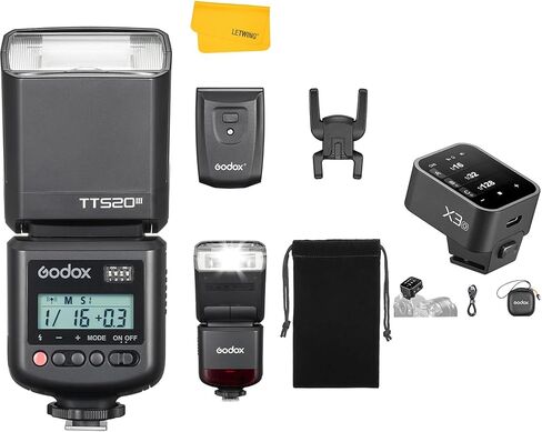 Godox TT520III TT520 III كاميرا فلاش ، فلاش حذاء ساخن عالمي ، GN33 يدوي مع جهاز إرسال لاسلكي RT-16 ، مع Godox X3O TTL Wireless Flash Trigger لكاميرا Olympus Panasonic in Saudi Arabia