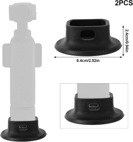 2pcs سطح المكتب لجهاز DJI Osmo Pocket 3 ، مثبت محول الدعم المحمول الأسود غير القابل للانزلاق in Saudi Arabia