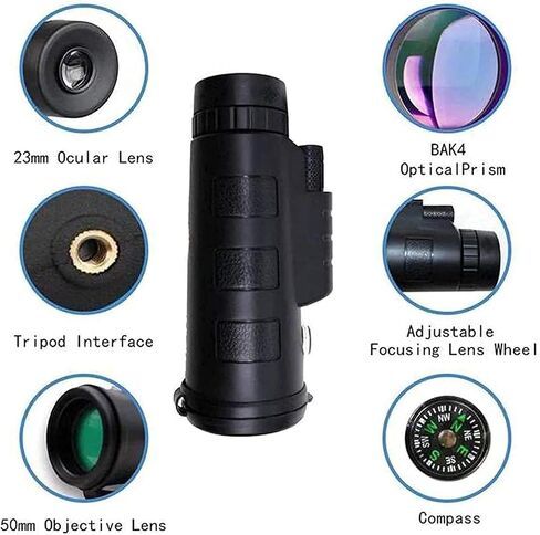 ، مع حامل الهواتف الذكية وترايبود ، هدية 40 × 60 مع دقة واضحة واضحة من FMC BAK9 PRISM in Saudi Arabia