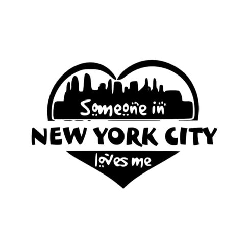 New York City Baby Onesie - Someone in New York City Loves Me (3-6M, White/Red) in Saudi Arabia