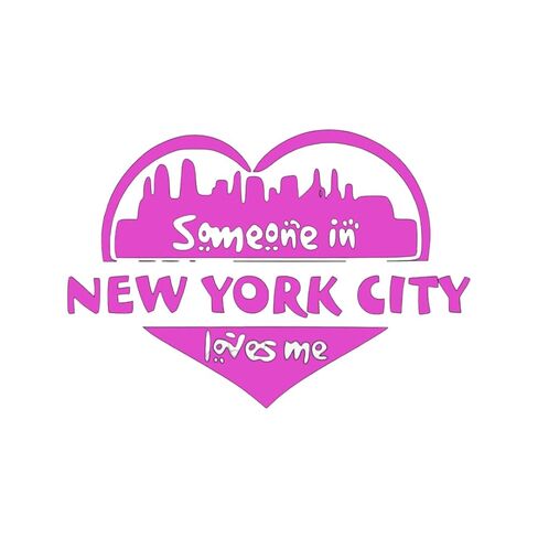 New York City Baby Onesie - Someone in New York City Loves Me (3-6M, White/Red) in Saudi Arabia