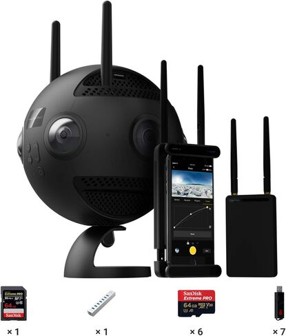 Insta360 Pro II 8K 360 درجة كروية كاميرا الواقع الافتراضي مع مراقبة حية Farsight in Kuwait