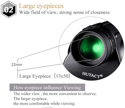 13x50 Bird Watching Monoculars, HD Large Eyepiece, Wide Field of Vision, Optical Surface Accuracy, Built-in Ranging Reticle Telescope in Saudi Arabia