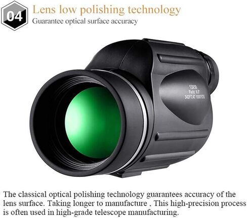 13x50 Bird Watching Monoculars, HD Large Eyepiece, Wide Field of Vision, Optical Surface Accuracy, Built-in Ranging Reticle Telescope in Saudi Arabia