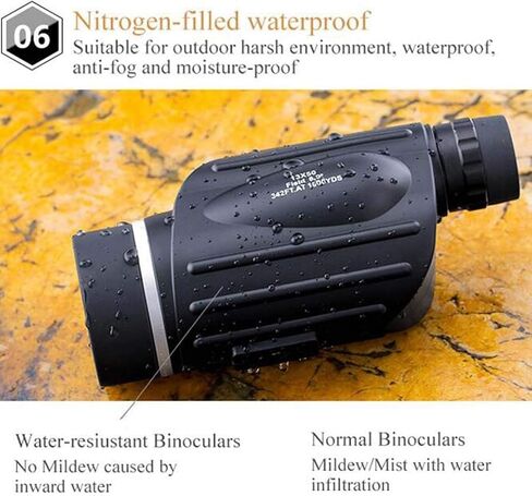 13x50 Bird Watching Monoculars, HD Large Eyepiece, Wide Field of Vision, Optical Surface Accuracy, Built-in Ranging Reticle Telescope in Saudi Arabia