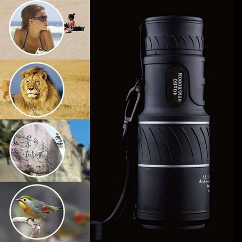 Monocular for Hiking 40X60 Hd Monocular Camping Hiking Telescope Waterproof Binoculars in Saudi Arabia