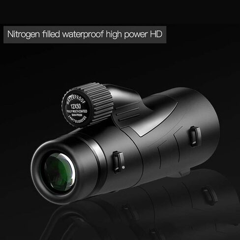12X50 Waterproof High Power Prism Monoculars Scope Smartphone Holder Tripod Camping Hiking Travelling Sightseeing in Saudi Arabia