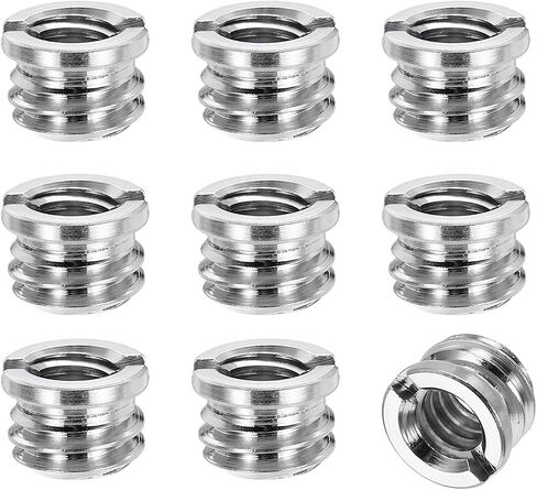 Patikil 9pcs 1/4 "أنثى إلى 3/8" ذكور الخيط تقليل محولات ترايبود جبل برغي الصلب in Kuwait