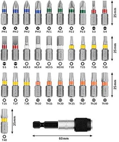 Bosch Professional 32-Piece Screwdriver Bit Set (Drill Driver Accessories, Screw Driver bit Set) in Saudi Arabia