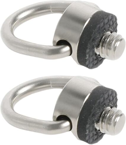 Stainless Steel D Rings Screw, 1/4"-20 Camera Fixing Screw with Rubber Padded for Tripods DSLR Camera Shoulder in Kuwait
