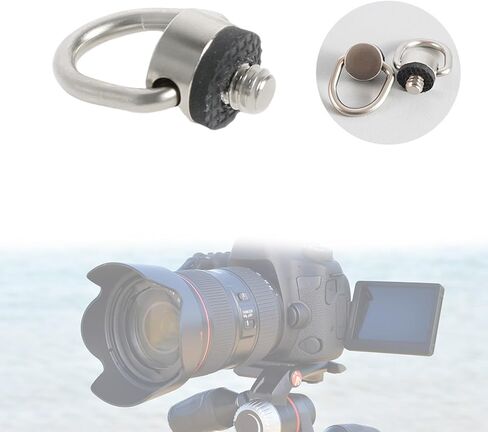 Stainless Steel D Rings Screw, 1/4"-20 Camera Fixing Screw with Rubber Padded for Tripods DSLR Camera Shoulder in Kuwait