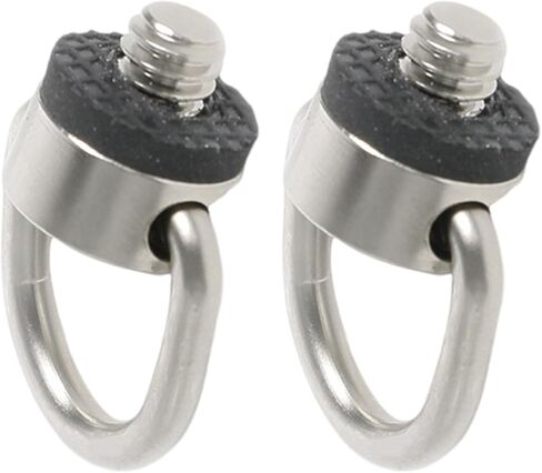 Stainless Steel D Rings Screw, 1/4"-20 Camera Fixing Screw with Rubber Padded for Tripods DSLR Camera Shoulder in Kuwait