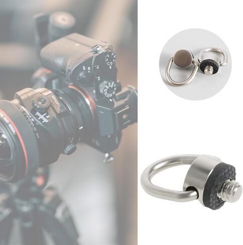Stainless Steel D Rings Screw, 1/4"-20 Camera Fixing Screw with Rubber Padded for Tripods DSLR Camera Shoulder in Kuwait
