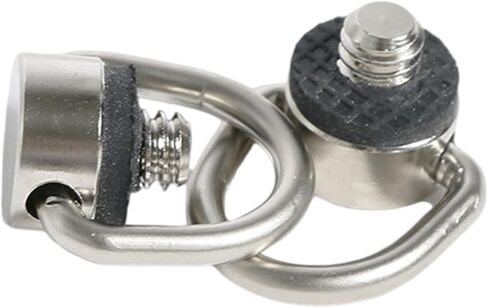Stainless Steel D Rings Screw, 1/4"-20 Camera Fixing Screw with Rubber Padded for Tripods DSLR Camera Shoulder in Kuwait