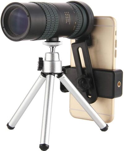 High Definition HD Monocular Telescope - Portable, Waterproof, with Smartphone Holder and Tripod, Ideal for Bird Watching, Camping, Hiking in Saudi Arabia