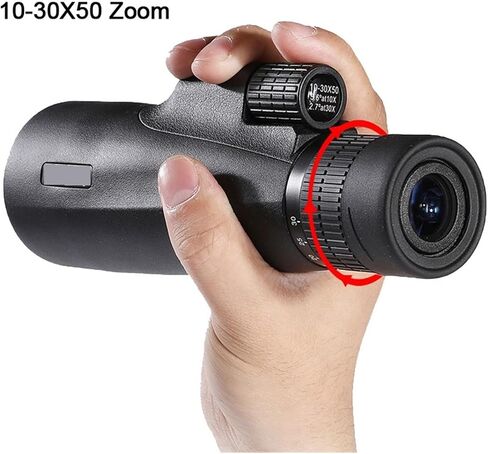 10-30x50 تلسكوب أحادي - تكبير ، باك4 PRISM ، بصريات عالية الدقة ، مناظير الرؤية الليلية القوية للتخييم والصيد ، مقاومة للماء ، صور حادة in Saudi Arabia