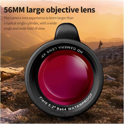 12x56/16x56 Ed Lens Monocular Telescope - التكبير العالي المهني للسياحة والتخييم والمشي - صور حادة in Saudi Arabia
