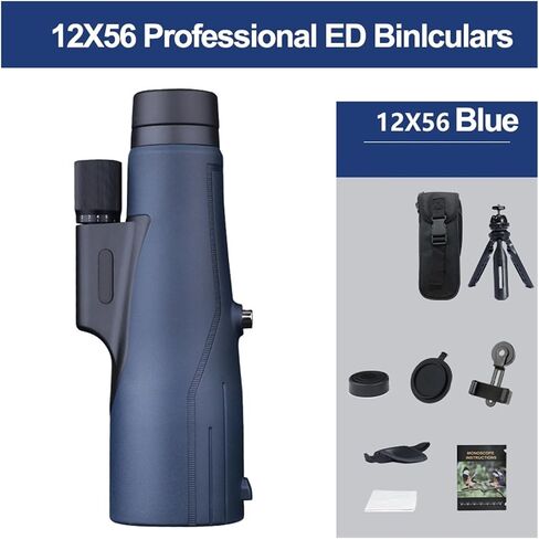 12x56/16x56 Ed Lens Monocular Telescope - التكبير العالي المهني للسياحة والتخييم والمشي - صور حادة in Saudi Arabia