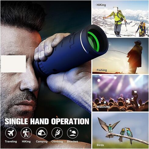 40X60 High-Powered Monocular Telescope - Professional Scope for Bird Watching, Hunting, Camping - Sharp Images in Saudi Arabia