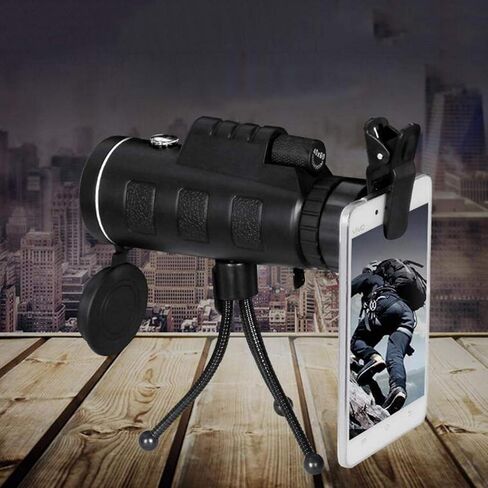 40 × 60 تلسكوب أحادي الطاقة عالي الطاقة مع PAK4 PRISM - HD Optics ، حامل الهواتف الذكية ، IPX7 مقاومة للماء ، صديقة للبيئة in Saudi Arabia