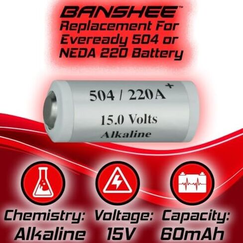 Banshee Electronic 15V بطارية متوافقة مع Eveready 504 Neda 220 in Saudi Arabia