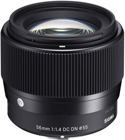 Sigma 56mm F1.4 DC DN العدسة المعاصرة للكاميرات Sony E-Mountless 351965 مع حقيبة تصوير Deco Gear Backpack + UV Polarizer FLD Filter Kit and Association in Kuwait