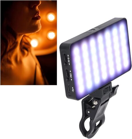 2500-9000K لون كامل LED LED STEPMAND 3000MAH أوضاع متعددة RGB ضوء الفيديو ، تصوير فوتوغرافي محمول الضوء ، الهاتف ، الكاميرا ، الكمبيوتر المحمول ، مع مقطع ، 4 أوضاع ، 26 تأثيرات المشهد in Kuwait