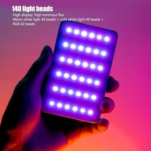 2500-9000K لون كامل LED LED STEPMAND 3000MAH أوضاع متعددة RGB ضوء الفيديو ، تصوير فوتوغرافي محمول الضوء ، الهاتف ، الكاميرا ، الكمبيوتر المحمول ، مع مقطع ، 4 أوضاع ، 26 تأثيرات المشهد in Kuwait