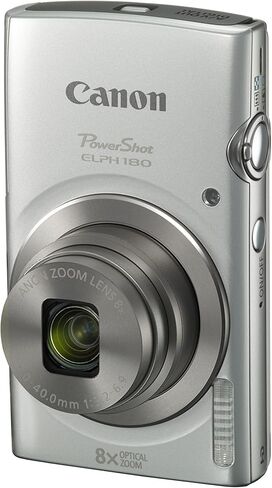 Canon PowerShot Elph 180 Digital Camera W/تثبيت الصور ووضع السيارات الذكي (Silver) (متجدد) in Kuwait