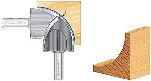 Amana Tool - 49126 Carbide Tipped Large Radius Ovolo 2-3/4 Radius x 2-3/16 x 2-1/16 Dia Ex in Saudi Arabia