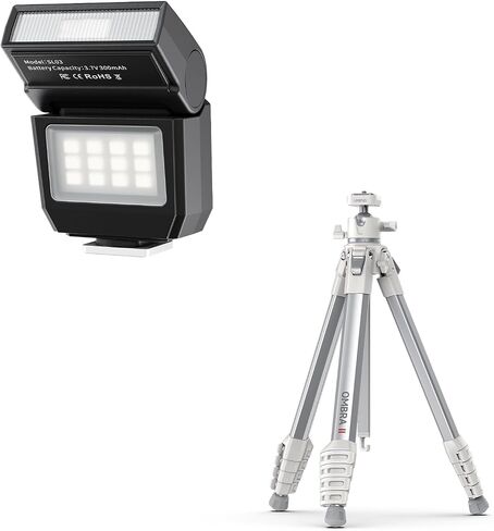 ULANZI SL03 Camera Mini Flash and ULANZI Ombra Ⅱ Camera Travel Tripod White in Saudi Arabia