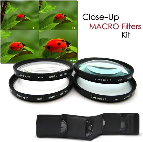 طقم العدسة والمرشحات 67 مم بما في ذلك: عدسة زاوية واسعة 67/72 مم + 67/72 مم 2x عدسة تليفوتوائية مع حلقة خطوة إلى 72 مم + 67 مم مرشحات ماكرو عن قرب + 67 مم مرشحات HD + 67 ملم ND + عوامل تصفية + المزيد in Kuwait