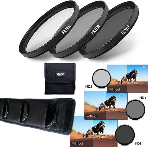 طقم العدسة والمرشحات 67 مم بما في ذلك: عدسة زاوية واسعة 67/72 مم + 67/72 مم 2x عدسة تليفوتوائية مع حلقة خطوة إلى 72 مم + 67 مم مرشحات ماكرو عن قرب + 67 مم مرشحات HD + 67 ملم ND + عوامل تصفية + المزيد in Kuwait