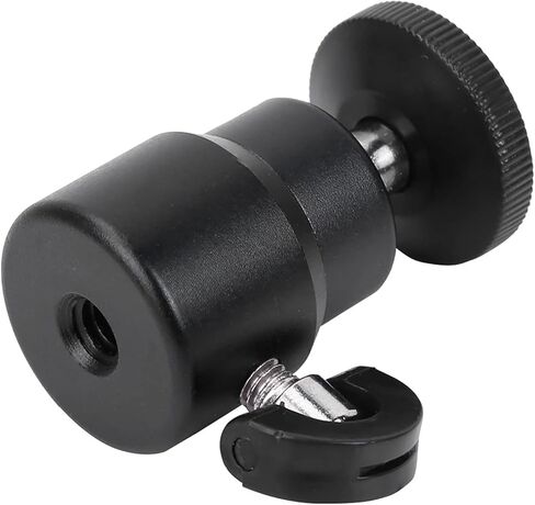 SONEW متعدد الاستخدامات 360 درجة رأس الكرة الصغيرة مع 1/4 بوصة تثبيت المسمار لكاميرات DSLR و camcorders - سبيكة الألومنيوم متينة مع منصات مطاطية مضادة - أسود (أسود) in Kuwait