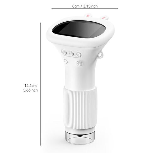 Hilitand 1000X Zoom Real Time HD Imaging Portable Microscope with 8 LEDs, Wider Field of View Microscope for Scientific Exploration (White) in Saudi Arabia